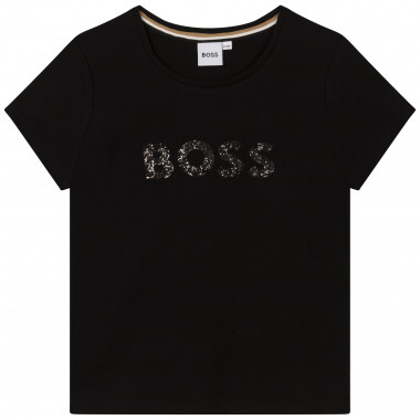 Short-sleeved cotton T-shirt BOSS for GIRL