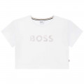 Short-sleeved cotton t-shirt BOSS for GIRL