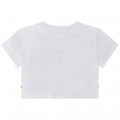 T-shirt manches courtes coton BOSS pour FILLE