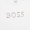 T-shirt manches courtes coton BOSS pour FILLE