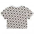 T-SHIRT MANGAS CURTAS BOSS para RAPARIGA