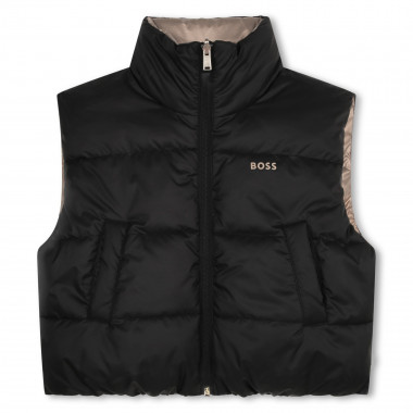 Reversible zip-up puffer  for 