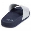 Zilverkleurige slippers BOSS Voor
