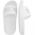 Slippers met logo BOSS Voor