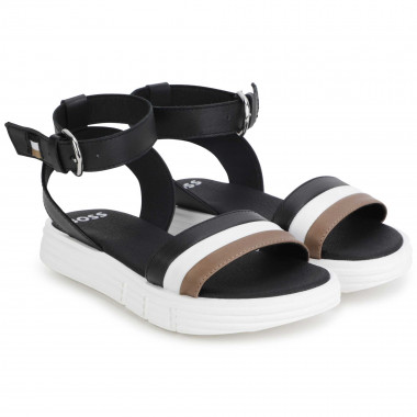 Leather sandals BOSS for GIRL