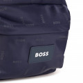 Printed twill rucksack BOSS for BOY