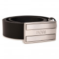 Leather belt with metal plaque BOSS for BOY