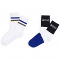 Lot de 2 paires de chaussettes BOSS pour GARCON