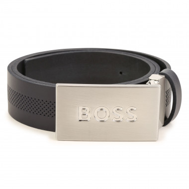 Flat-buckle leather belt BOSS for BOY