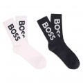 Pack de 2 pares de calcetines BOSS para NIÑO