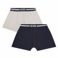 Lot de 2 boxers en coton BOSS pour GARCON