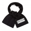 Knitted jacquard scarf BOSS for BOY