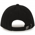 Embroidered cotton twill cap BOSS for BOY