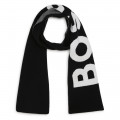 Tweekleurige sjaal van katoen BOSS Voor