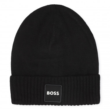 Tricot hat with turn up BOSS for BOY
