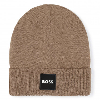 Tricot hat with turn up BOSS for BOY