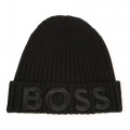 Cotton ribbed hat BOSS for BOY