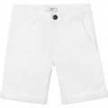 Bermuda in twill di cotone BOSS Per RAGAZZO
