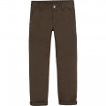 Adjustable cotton trousers BOSS for BOY
