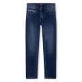 Five-pocket fleece-style jeans BOSS for BOY