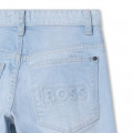 Jeans met logo in reliëf BOSS Voor