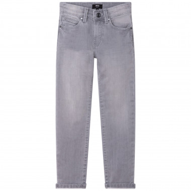 Fleece-effect jeans with logo BOSS for BOY