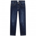 Gerade Jeans mit geprägtem Logo BOSS Für JUNGE