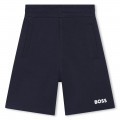 Fleece jogging bermuda shorts BOSS for BOY