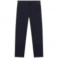 Cotton chino trousers BOSS for BOY