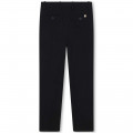 Pantalon de costume en laine BOSS pour GARCON