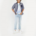 T-SHIRT KORTE MOUWEN BOSS Voor