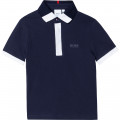 POLO MET KORTE MOUWEN BOSS Voor