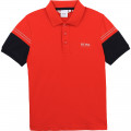 POLO MET KORTE MOUWEN BOSS Voor