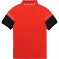 POLO MET KORTE MOUWEN BOSS Voor