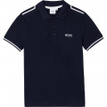Polo with contrasting cutouts BOSS for BOY
