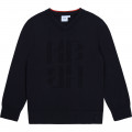 Tricot jumper with jacquard BOSS for BOY