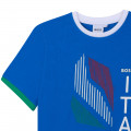 Baumwoll-T-Shirt mit Print BOSS Für JUNGE