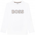 Printed cotton T-shirt BOSS for BOY