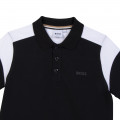 Two-tone short-sleeved polo BOSS for BOY