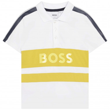 Polo shirt with stripes BOSS for BOY
