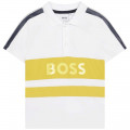 Polo shirt with stripes BOSS for BOY