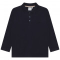 Cotton piqué knit polo shirt BOSS for BOY