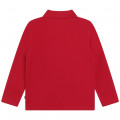 Cotton piqué knit polo shirt BOSS for BOY