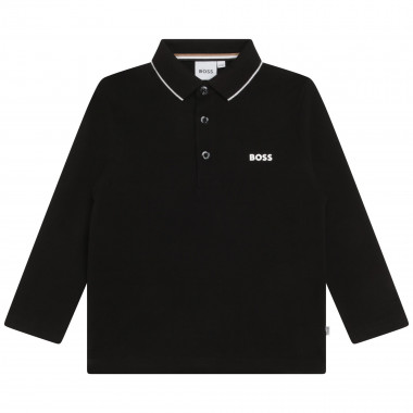 Polo-Shirt aus meliertem Piqué BOSS Für JUNGE