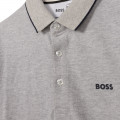 Polo-Shirt aus meliertem Piqué BOSS Für JUNGE