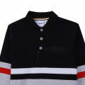Long-sleeved cotton polo BOSS for BOY