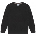 Cotton-and-wool knitted jumper BOSS for BOY