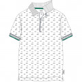 Printed cotton polo shirt BOSS for BOY