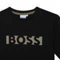 Straight-cut t-shirt with logo BOSS for BOY