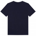 Camiseta de algodón de manga corta BOSS para NIÑO